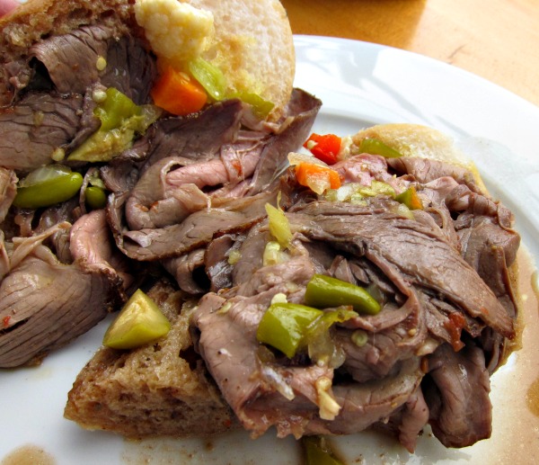 Butcher & Larder Italian Beef under the bread.jpg